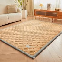 Hot Sale new winter thickened milk fleece mattress household class A baby fleece tatami cushion living room cushion 80x190cm 1pcs beige