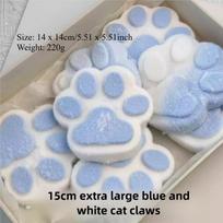 Jumbo Soft Squishy Cat Paw Stress Relief Toy Slow Rising Fidget Sensory Toys For Adults Kids Anxiety Relief Squeeze Gifts white