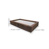 Wooden Specimen Display Tray Butterfly Storage Box Shadow Box Frame for Insect Rock Gemstone Jewelry Collection Preservation