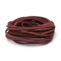 4 Meters Long 3mm Wide Korean Fleece Rope Deerskin Strap Suede Gift Box Decorative Ribbon Imitation Leather Rope DIY Jewelry black