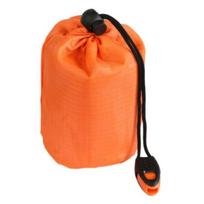 Emergency Sleeping Bag Waterproof Portable Thermal Blanket Lightweight Outdoor Camping Backpacking Hiking Adults Bivvy Sack with oranžinė
