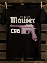 Mauser C96 Pistol Logo T-shirt XXL gray