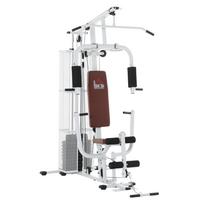 Daugiafunkcinė namų sporto salė Svorio kilnojimo treniruočių stotis Fitneso jėgos treniruoklis, Baltas 150 x 110 x 210 cm balta
