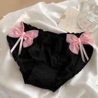 Ladies Lace Sexy Girls Cotton Pure Desire Hollow Panties M pink