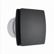 Quiet bathroom fan with humidity sensor + timer 100mm black