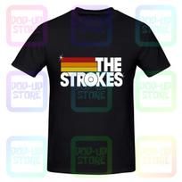 Julian Casablancas Fabrizio Moretti The Strokes Rock Band Shirt T-shirt Tee Trend Splicing L black