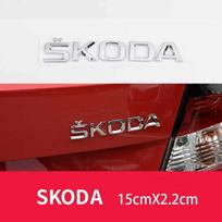 For Skoda FABIA KAMIQ KAROQ KODIAQ OCTAVIA RAPID SUPERB YETI Car Trunk Letters Emblem Logo Sticker Front Rear Badge Accessories dncp95