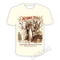 Rock Band Jethro Tull 3d Print T-shirt Men Women Fashion Casual Oversized Short Sleeve Tops Tees Men Clothing Kids Tshirt Unisex L beige