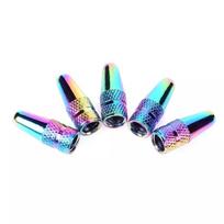 Aluminium Zinc Zinc Alloy Road Bike Dust Covers Cycling Accessories Valve Cap Presta Valves Tyre Air Caps įvairiaspalvis