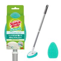 3M Scotch-Brite B-549J R Vonios valymo šepetys Prailginama ilga rankena 69cm su keičiamu kempinėle Vonių, dušo kabinų, vonių valiklis blue