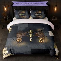 Rammstein Print 3Pcs Bedding Set Duvet Cover With Two Pillowcases Soft Bed Linen For Household Bedroom 135cm*200cm