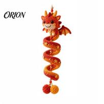 Handmade Yarn Dragon Kit DIY Spiral Hanging Ornament Kit, Easy Assembly Decorative Art Craft, Craft Crochet for Home Classroom And Festival B