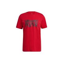 Adidas Predator Logo Breathable Short Sleeve Football Training T-Shirt Men Tops Crimson GN6908 S red