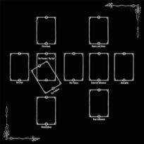 Tarots Tablecloth Rune Divinations Table Cover Astrology Oracles Board Game Mat Square Shape Pendulum Altar Table Cloth 50 gray