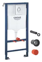 Grohe Rapid SL - Pakabinamas klozeto rėmas, nuleidimo plokštelė Skate Air, chromas 39442000
