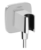 Hansgrohe Fixfit sieninė dušo alkūnė su laikikliu, chromuota, 26887000