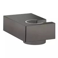 Hansgrohe dušo laikiklis - sieninis dušo laikiklis Porter E, juodas šlifuotas chromas 28387340