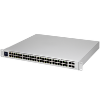 Ubiquiti Layer 3 switch with (48) GbE RJ45 ports and (4) 10G SFP+ ports.|USW-PRO-48-EU