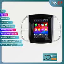 Hizpo 9.7 Išmanusis Ekranas 2din Android Automobilio Radijas Multimedia Vaizdo Grotuvas skirta Benz Vito 2014 - 2020 GPS Carplay Auto Stereo 4G RDS P2CP 4Core 2G 32G
