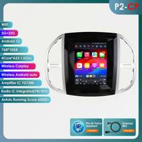 Hizpo 9.7 Išmanusis Ekranas 2din Android Automobilio Radijas Multimedia Vaizdo Grotuvas skirta Benz Vito 2014 - 2020 GPS Carplay Auto Stereo 4G RDS P2CP 4Core 2G 32G AI