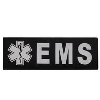 EMS Atšvaitinės dėmės Pirmosios pagalbos Paramediiko Dekoratyvūs siuvinėti ženkleliai Kabliuko ir kilpos tvirtinimai Dėmės juoda
