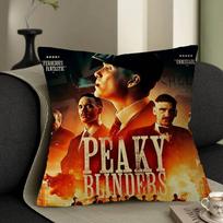 TV P-Peaky B-Blinders Pillow Gifts Home Office Furnishings Bedroom Sofa Car Cushion Cover Case 45x45cm 12x12Inch brown
