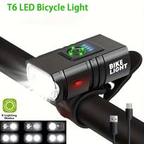 1000LM Super Bright LED Bike Light, USB Rechargeable Waterproof Bicycle Front Headlight, High Lumens Cycling Safety Lamp for Mountain Road Biking juoda
