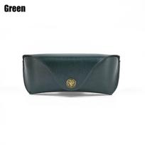 Retro Soft Brown Leather Glasses Case Portable Unisex Leather Eye Glasses Sunglasses Holder Box Protective Glasses Box