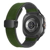 Odinė silikoninė apyrankė Samsung Galaxy Watch Ultra 47mm magnetinis dirželis sportinis dirželis Watch ULTRA7 47mm be tarpų laikrodžio apyrankė Galaxy Ultra 47mm gray