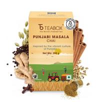 Teabox Punjabi Masala Chai - Bold & Spice-Infused, Inspired by Iconic Dhabas | Rich, Strong, & Aromatic with 8 Indian Spices | Traditional, Invigor