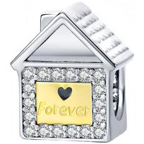 Charms Do Pandora Zawieszka Charms Dom Rodzina Family Moda Trusky gray