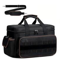 Tool Bag Multifunctional And Large-capacity Work Organizer For Handyman Carpenter Durable Portable Tool Storage Bag juoda ruda spalva
