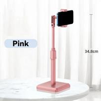 360° Adjustable Angle & Height Desktop Phone Stand - The Perfect Lazy Phone Holder for All Phones! rožinė