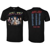Bon Jovi Triangle Overlap Art Pattern Classic Rock Band Tshirt Casual Trendy Style Cotton Tshirt For Unisex And Unisex L gray
