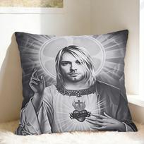 Rock K-Kurt Cobain Pillow Cover  Custom Cushion Cover Morden Pillow Case For Living Room Sofa 40x40cm