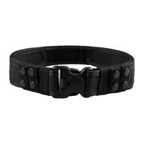 Velcro Tactical Belt: Outdoor Mountaineering & Military Training Buckle Belt black