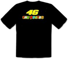 46 The DOCTOR Valentino Rossi pilot Schwarz T-SHIRT XXL yellow