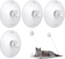 4 Pieces Cat Window Perch Suction Cup Powerful Window Bed Seat Replacement Suction Cup Clear Pvc Sucker Pads For Cat Hammockswindow Seatperch United States white