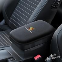 Automobilio pliušinis porankio pagalvėlė Porsche Cayenne Panamera Macan 911 918 Taycan Boxster Cayman Dydelio tankio kempinės centrinės konsolės pagalvėlė black