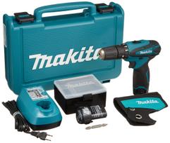 Makita HP330DWX Cordless Impact Driver batteries Drill, 10.8V, 1.3Ah (2 included) žalia