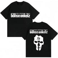 2026 Summer Hot Sale Rock Band Böhse Onkelz Graphic T-shirts Men Women Vintage Hip Hop Gothic T Shirt Y2K Gothic Cotton Oversized T-shirts S