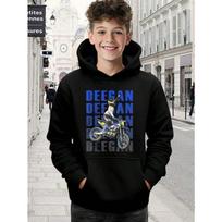 Vintage Haiden Deegan Motocross Print Children Boy Autumn Spring Hoodies Kids Babys Girl Sweatshirt Causal Long Sleeve 100 gray