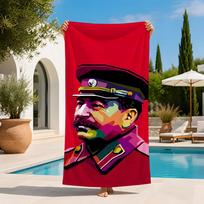 Figure S-Stalin Towel Extra Large Beach Towel Quick Dry Sand Free Super Absorbent Lightweight hot 130x80cm
