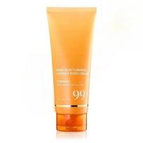 Kojic Acid Turmeric Capsule Body Cream Hydrating Moisturizer for Body Skin Care 2pc orange