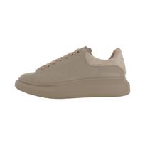 Alexander McQueen Round Toe Lace Up Sneakers 727388WIEEY2104 39 gray