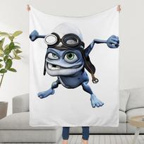 C-Crazy Frog DJ Ding D-Ding Antklodė Minkšta Šilta Pūkuota Mėtoma Super Vaikų Žaislai Lovos Sofos Automobilio Lopšys Size: 75*100cm, Weight: 230 GSM gray
