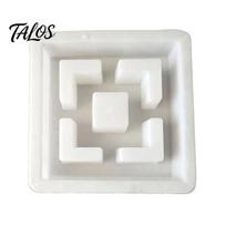 Backyard Landscape Decoration Tool Plastic Stepping Stones Mold, Reusable Concrete Mold for Garden Walkway Path Maker, Durable DIY Casting Decorative A white