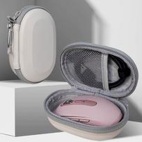 Shockproof Digital Storage Pouch Multifunctional Cable Organizer Wireless Mouse Case Power Bank Plug Protective Bag smėlis