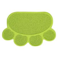 Waterproof Cat Litter Pad PVC Pet Food Placemat Easy To Clean Litter Box Mat  for Cats and Dogs žalia