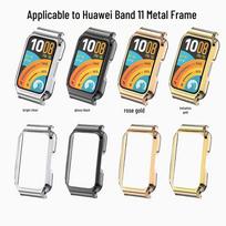 Huawei Band 11 Metal Protective Case - Full Coverage Frame (18mm) Metal Frame sidabras